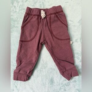 Maroon Cozy Sweatpants with Elastic Waistband